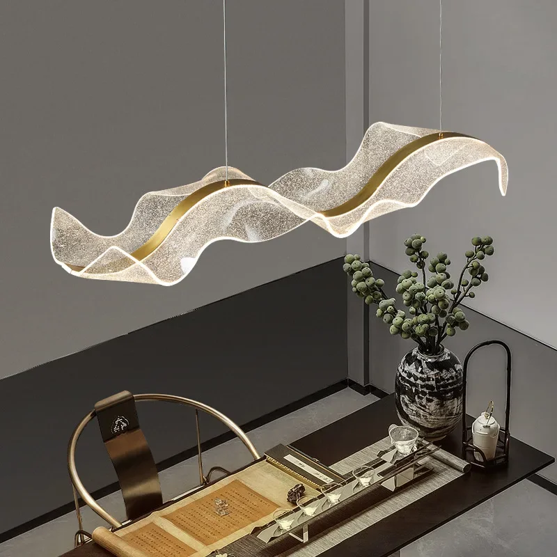 Kitchen Appliances Table - Nordic Designer Wave LED-hanglampen Acryl dimbaar