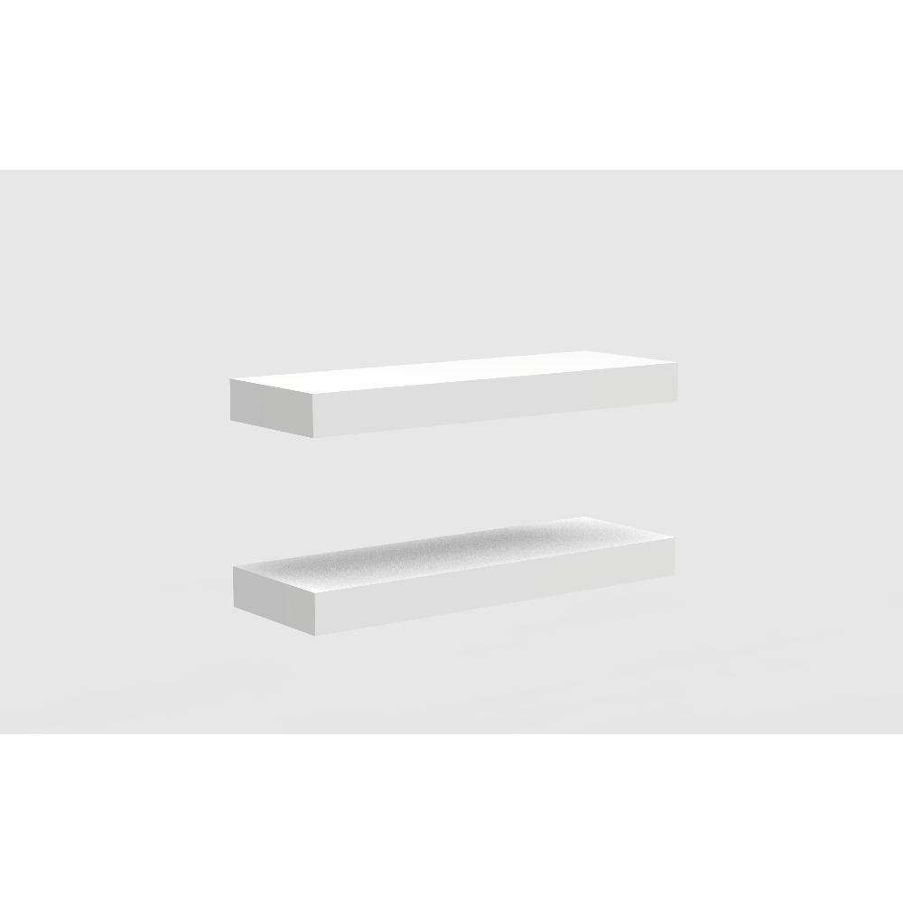 Witte zwevende planken set van - Kitchen Appliances In White recensie en prijs