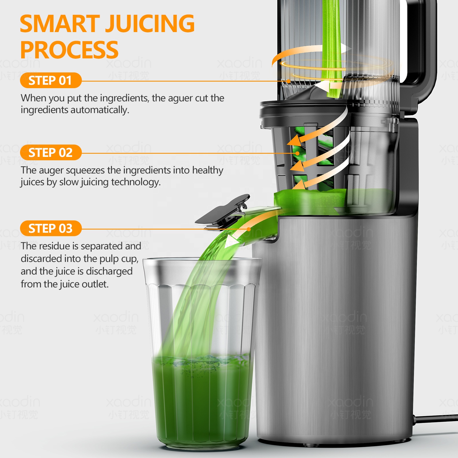 2023 Fabriekshoge kwaliteit el - Juicer Cold Press Slow recensie en prijs