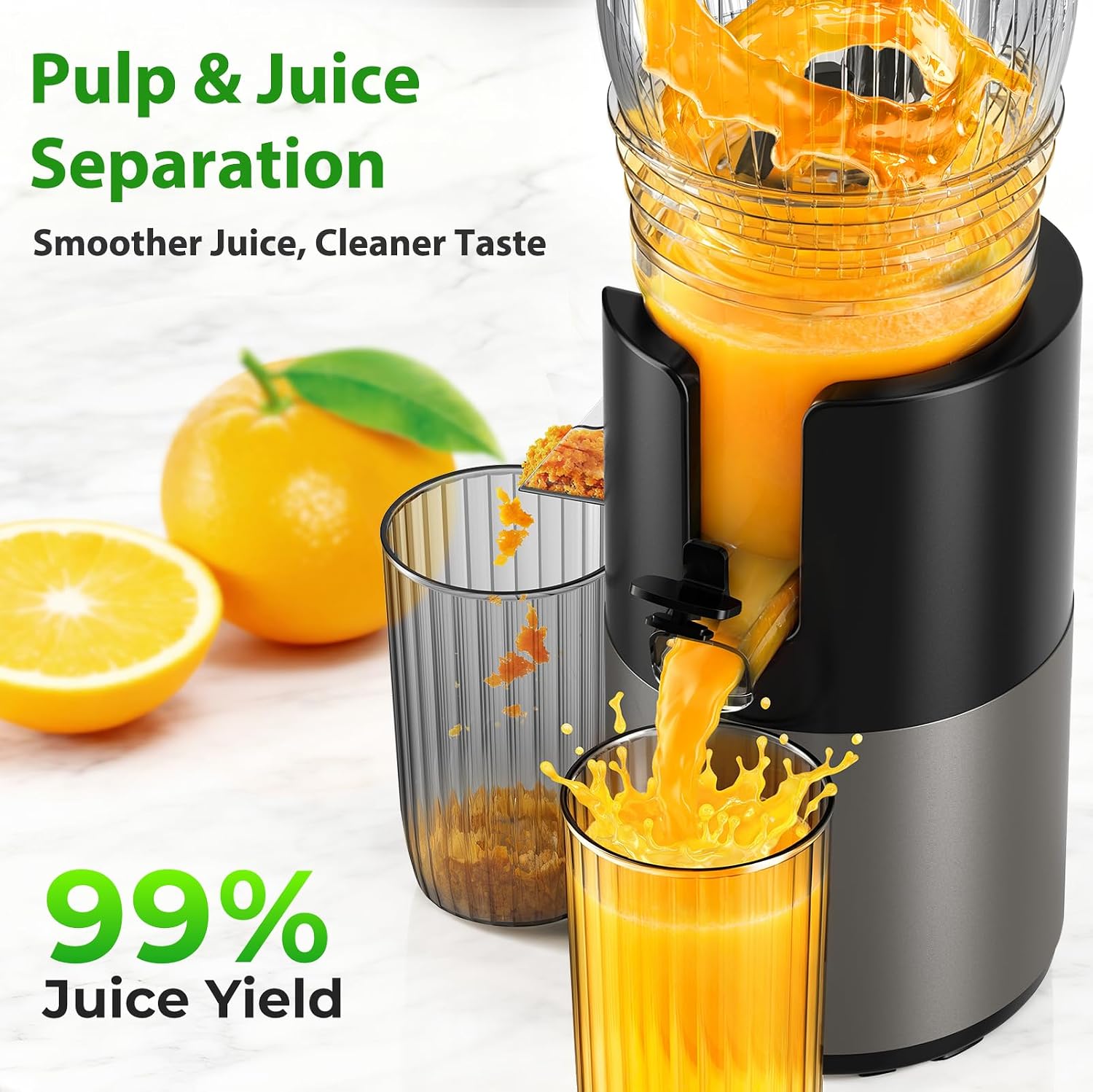 Langzaam werkende koudgeperste - Juicer Cold Press Slow recensie en prijs