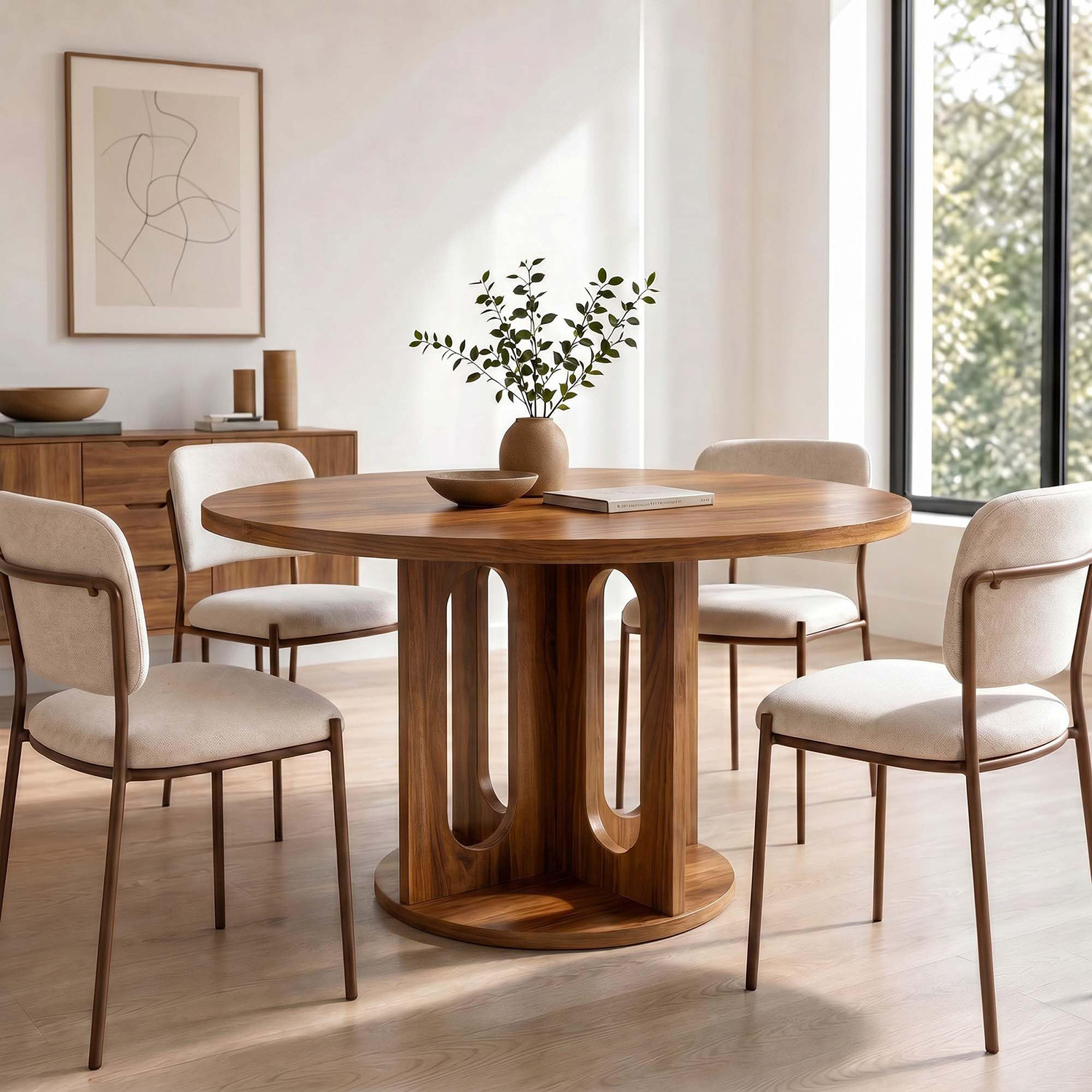 47 inch ronde eettafel voor 4- - Kitchen Appliances Table recensie en prijs