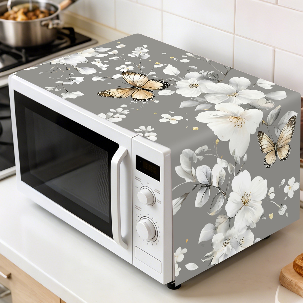 1 st Witte Bloem Magnetron Sto - Kitchen Appliances In White recensie en prijs