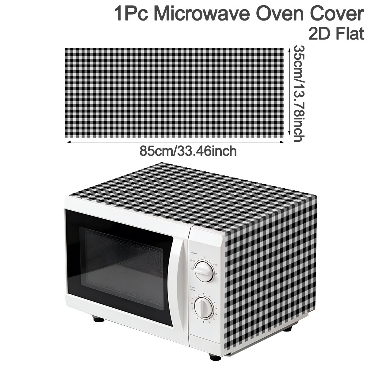 Zwart Wit Geruite Magnetron St - Kitchen Appliances In White recensie en prijs