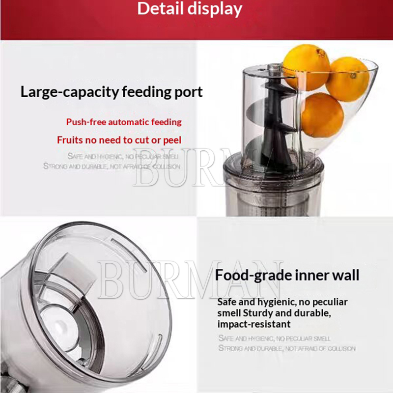 500W Commerciële en huishoudel - Juicer Cold Press Slow recensie en prijs
