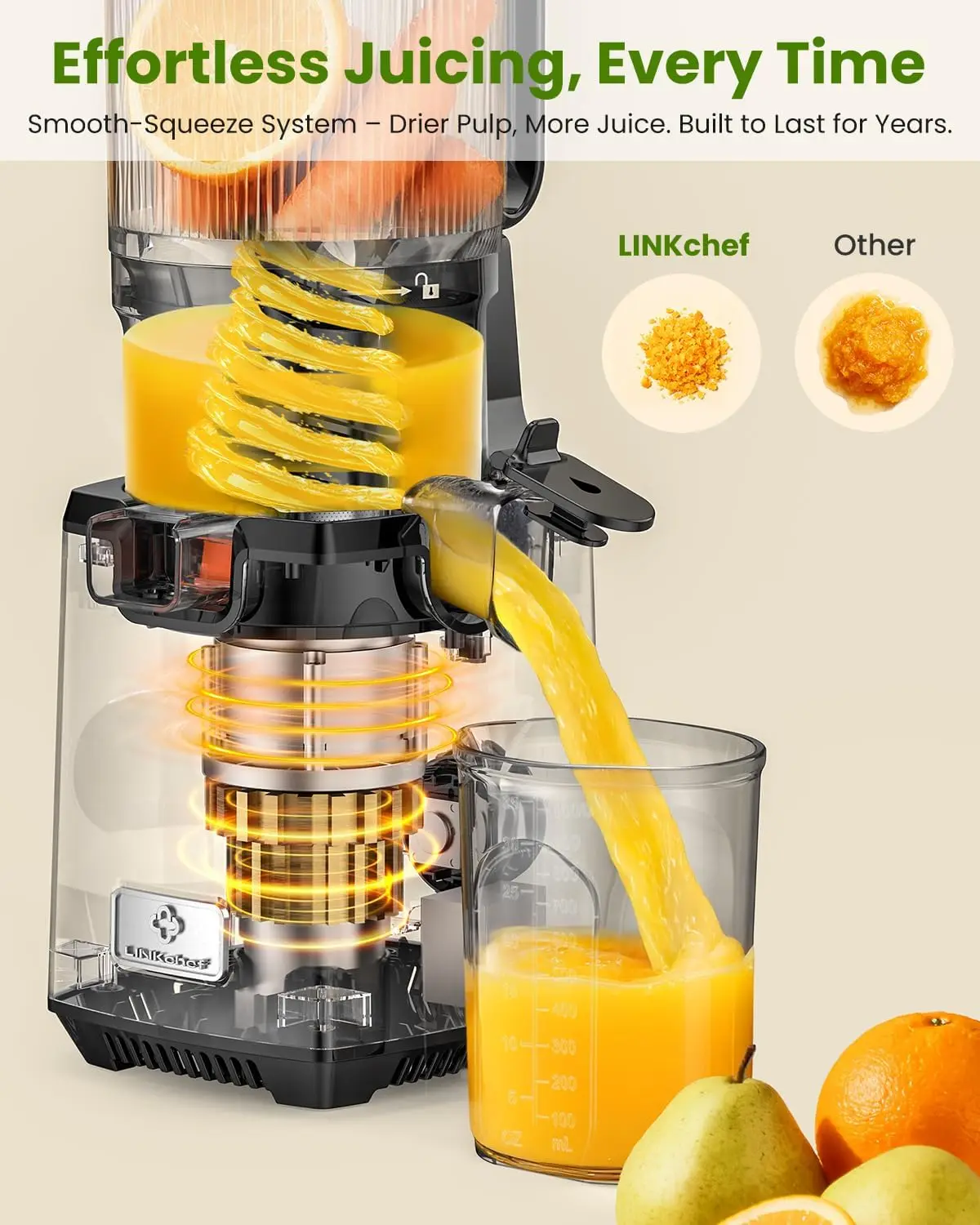Koudpers-sapcentrifuge - 250W  - Juicer Cold Press Slow recensie en prijs