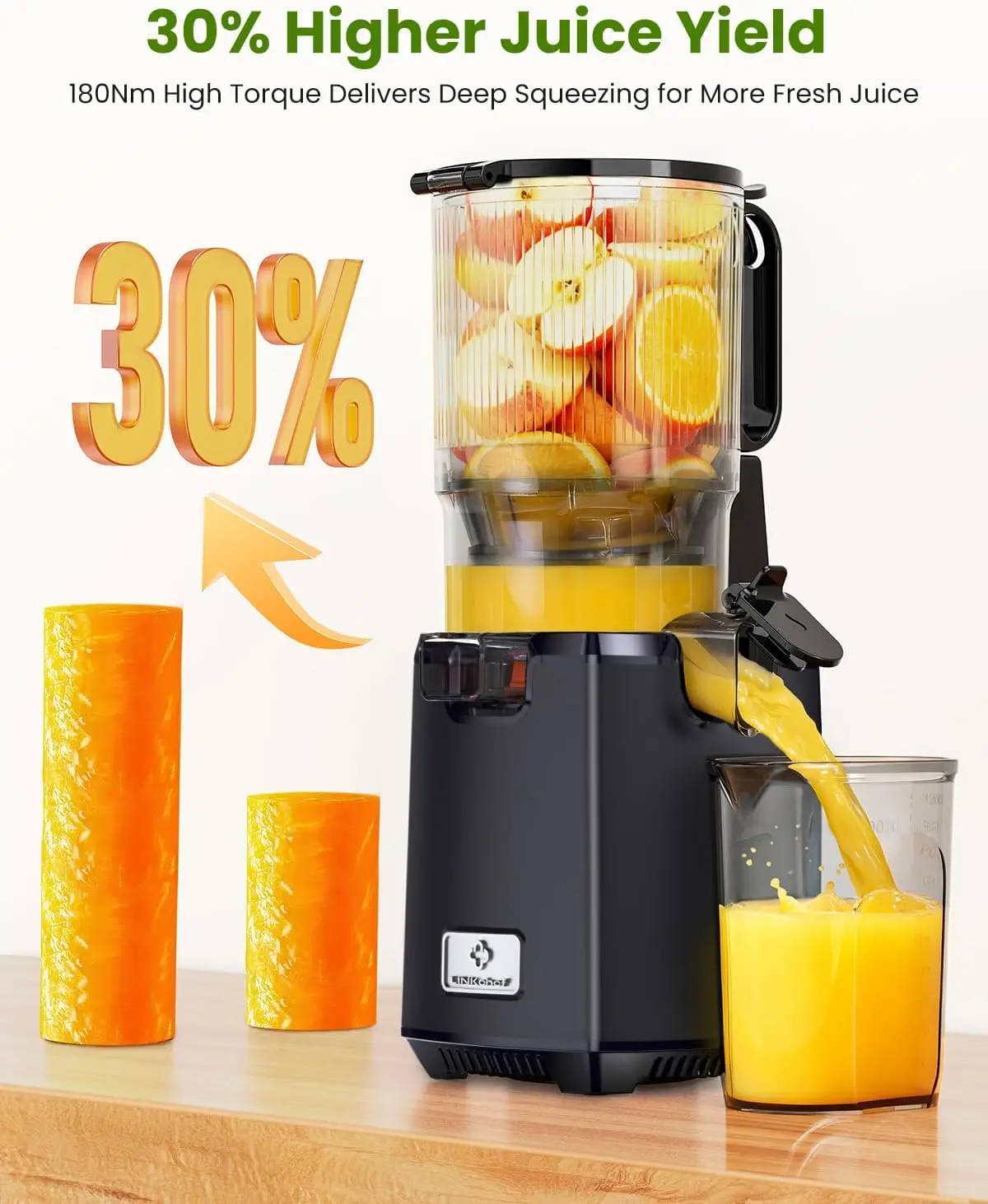 Koudpers-sapcentrifuge - 250W  - Juicer Cold Press Slow recensie en prijs