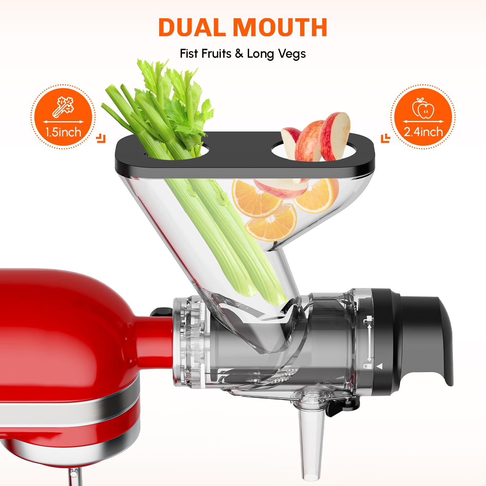Kauwende sapcentrifuge-aanbouw - Juicer Cold Press Slow recensie en prijs