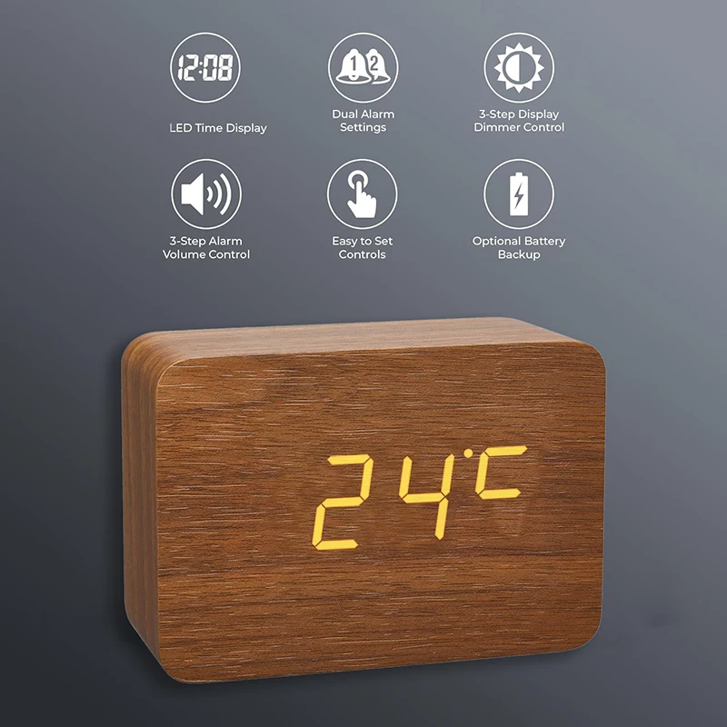 Houten digitale wekker voor sl - Kitchen Appliances Vintage recensie en prijs